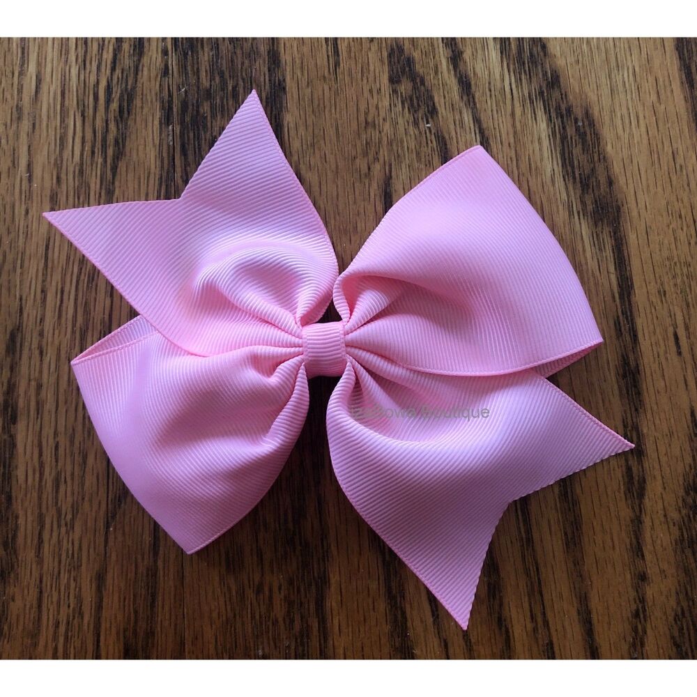 Light Pink 6" Pinwheel Bow  4B2472  Handmade NWT Boutique